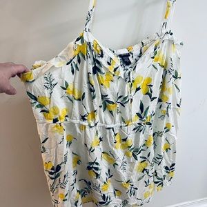 Retro Torrid lemon tank blouse from Torrid 5x